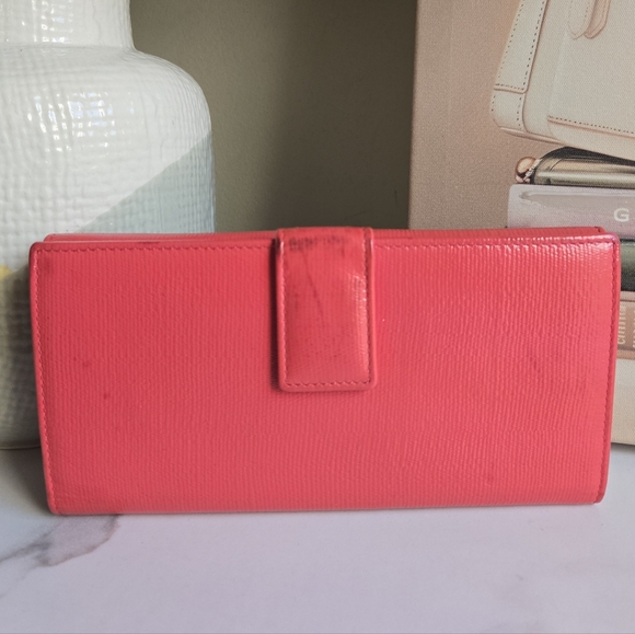 Vintage Yves Saint Laurent Large Leather Continental Flap Wallet - Picture 3 of 13